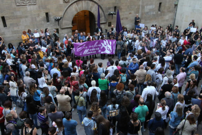 Lleida ha acollit diverses concentracions en contra la polèmica sentència de La Manada.