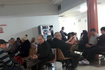 Una sala de espera del centro de Prat de la Riba, el pasado domingo 30 de diciembre.