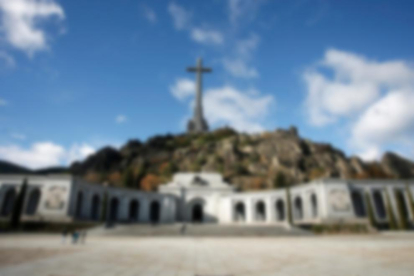 Vista del Valle de los Caídos, en San Lorenzo del Escorial. 
