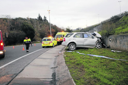 El último accidente mortal en Lleida se produjo el pasado 21 en la carretera LL-11. 
