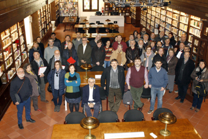 Los representantes de los centros de estudio, que se reunieron en la asamblea de Lleida.  