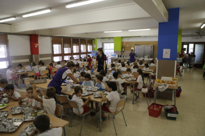 Imagen del comedor de l’Escola Alba.