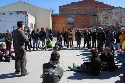 Una de las jornadas de dinámicas participativas que se celebró ayer en Vallfogona de Balaguer. 