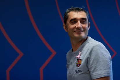 Valverde es va mostrar optimista davant d’una setmana en què es juga el liderat en Lliga i Champions.