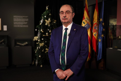 Imagen del presidente de Aragón, Javier Lambán.