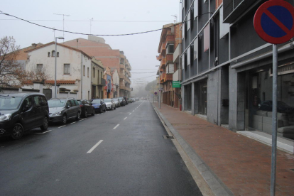 La avenida Catalunya de Mollerussa. 