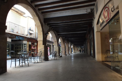 Foto de archivo del Carrer d’Avall de Balaguer, en el centro. 
