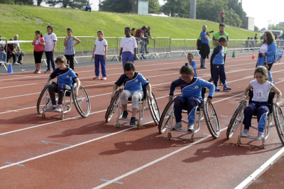 Los alumnos pudieron utilizar material deportivo de primer nivel.