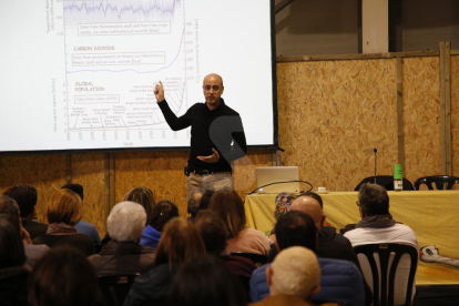 El meteorólogo Tomàs Molina, en una charla en Fira Natura.