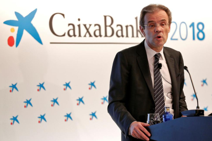El president de CaixaBank, Jordi Gual.