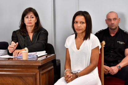 Ana Julia Quezada durante la primera sesión del juicio.