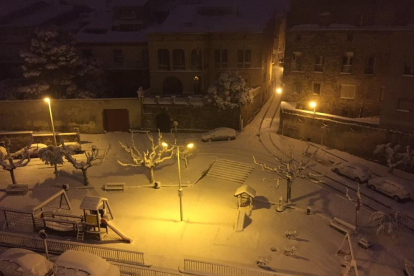 Una vista de Cervera aquesta matinada.