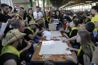 La colla Bacus és una de les més familiars amb gairebé un centenar de nens i nenes.