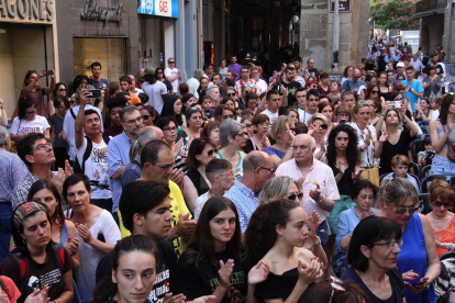 Protesta a Lleida contra la decisió dels jutges
