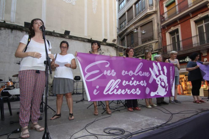 Protesta a Lleida contra la decisió dels jutges