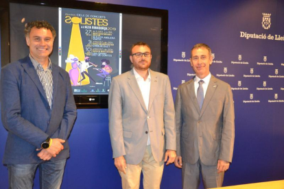 La diputación de Lleida acogió ayer la presentación del Solistes.