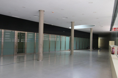 Interior de l’ampliació de l’edifici judicial, que acollirà les noves sales de vistes.