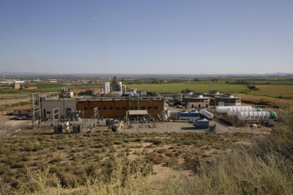 La planta de secado de purines de Alcarràs  ha empezado a funcionar tras renovar las instalaciones. 