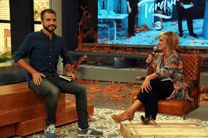 Ricard Ustrell i Gemma Nierga conversen en la presentació de la graella de tardor de TV3.
