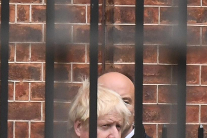 Johnson, ahir a la sortida del 10 de Downing Street.