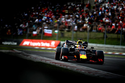 Max Verstappen durante la sesión de clasificación del Gran Premio de Hungría.