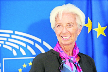 La candidata a la presidència del Banc Central Europeu, Christine Lagarde, ahir a Brussel·les.