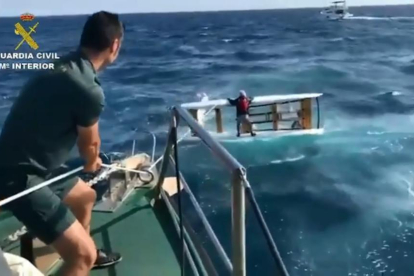Rescaten un nàufrag a Vilassar de Mar