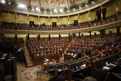 Els diputats, als escons durant la sessió constitutiva del Congrés, el passat 21 de maig.