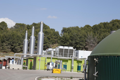 Las instalaciones de la planta de biogás de Almenar.