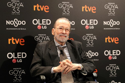 El director de cinema Narciso Ibáñez Serrador, 'Premi d'Honor' en la 33 edició dels premis Goya de la Academia de Cine.