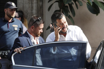El ministro de Interior del gobierno de Italia y líder del partido ultraderechista La Liga, Matteo Salvini.