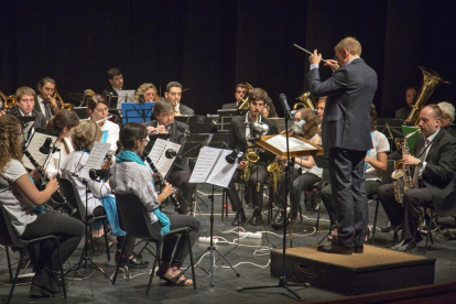 La Banda de Lleida va posar fi al festival amb un concert amb bandes sonores de pel·lícules.