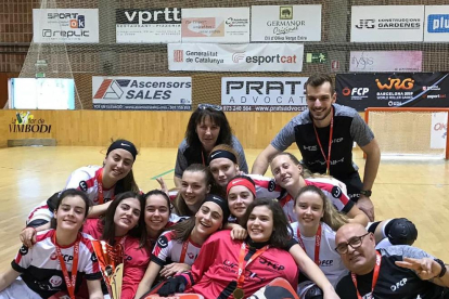 La selecció de Lleida, campiona de Catalunya d’hoquei femení sub-18