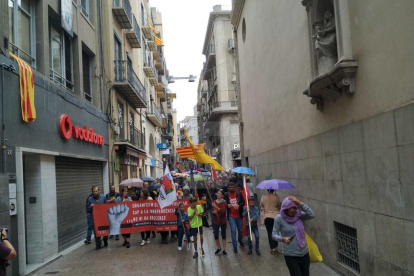 Manifestació de l'esquerra independentista a Lleida