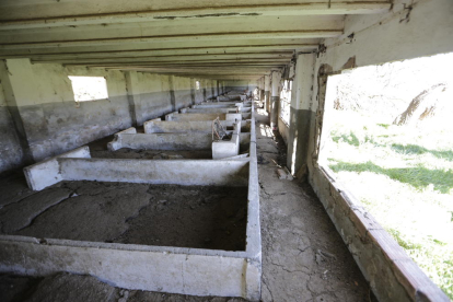 Los edificios de la antigua Granja Militar de Rufea llevan años abandonados y en estado de ruina.