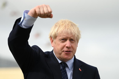 El primer ministro Boris Johnson ayer en Londres.