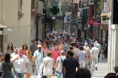 Vista del Eje Comercial de Lleida.