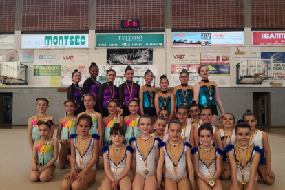 El CN Lleida logra siete medallas en el Ciutat de Balaguer de rítmica