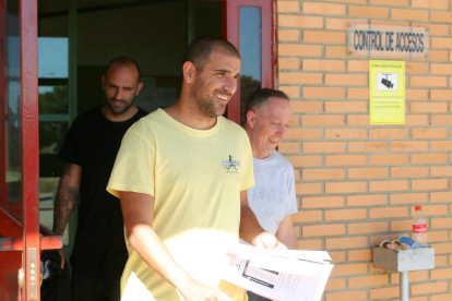 Carlos Aranda abandona la prisión de Zuera el pasado 31 de mayo.