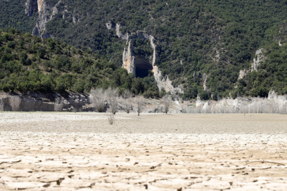 El riu Noguera Ribagorçana, al seu pas pel congost de Mont-rebei aquest cap de setmana.
