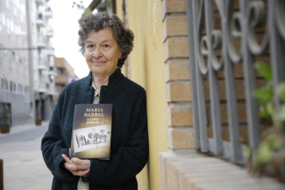 L’escriptora Maria Barbal, ahir a Lleida amb la nova novel·la.