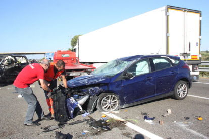 Imagen de un accidente de tráfico el mes pasado en Constantí.