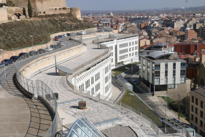 Vista panorámica de la sede de los juzgados de Lleida en el Canyeret. 