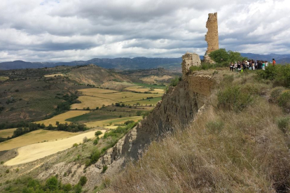 El desprendimiento de Puigcercós, uno de los atractivos geológicos e históricos del Geoparc.