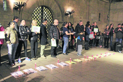 Imagen de archivo de una concentración contra la pobreza energética en Lleida.