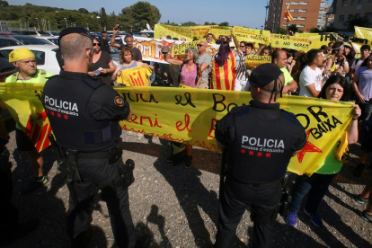 Una protesta contra la presència del rei a Tarragona