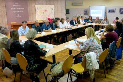 La reunión sobre la campaña de atención a los temporeros en Lleida.