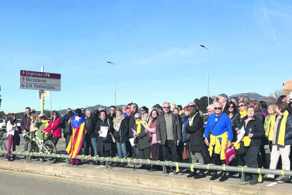 Arran convocó ayer una “marxa de torxes” en Lleida para exigir la libertad de los políticos presos.