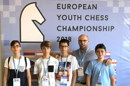 Guerau Masagué en el Europeo de ajedrez