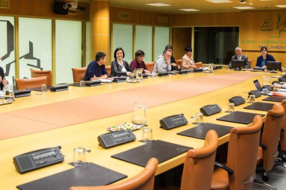 Imagen de la reunión de la ponencia de Autogobierno vasco.